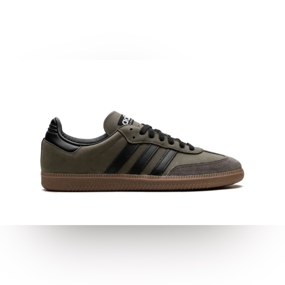 Adidas Men's Olive and Black Sneakers
